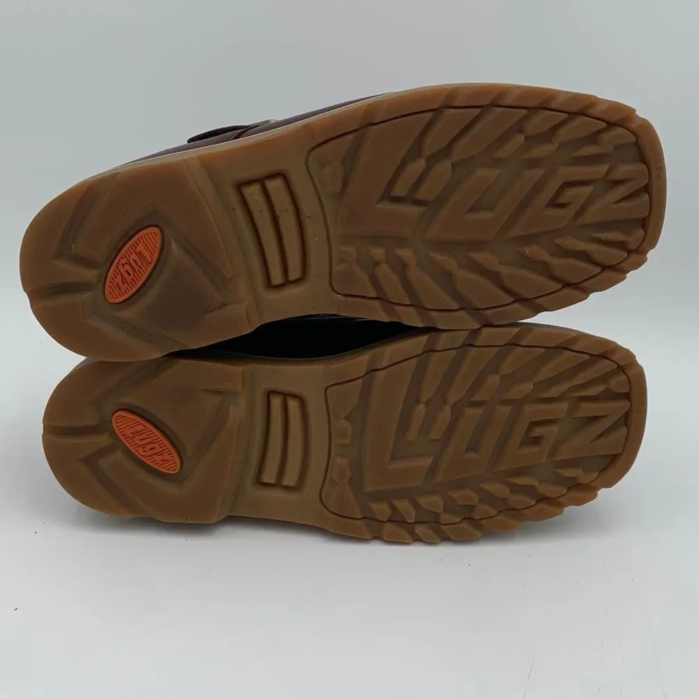 Lugz Men’s Brown Leather Buckle Shoes Made in USA Size EU 43 Y2K workwear